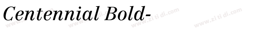 Centennial Bold字体转换
